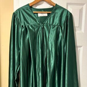 Green Graduation Gown, Halloween Costume by Congrads.us (51") 5'6"-5'8"